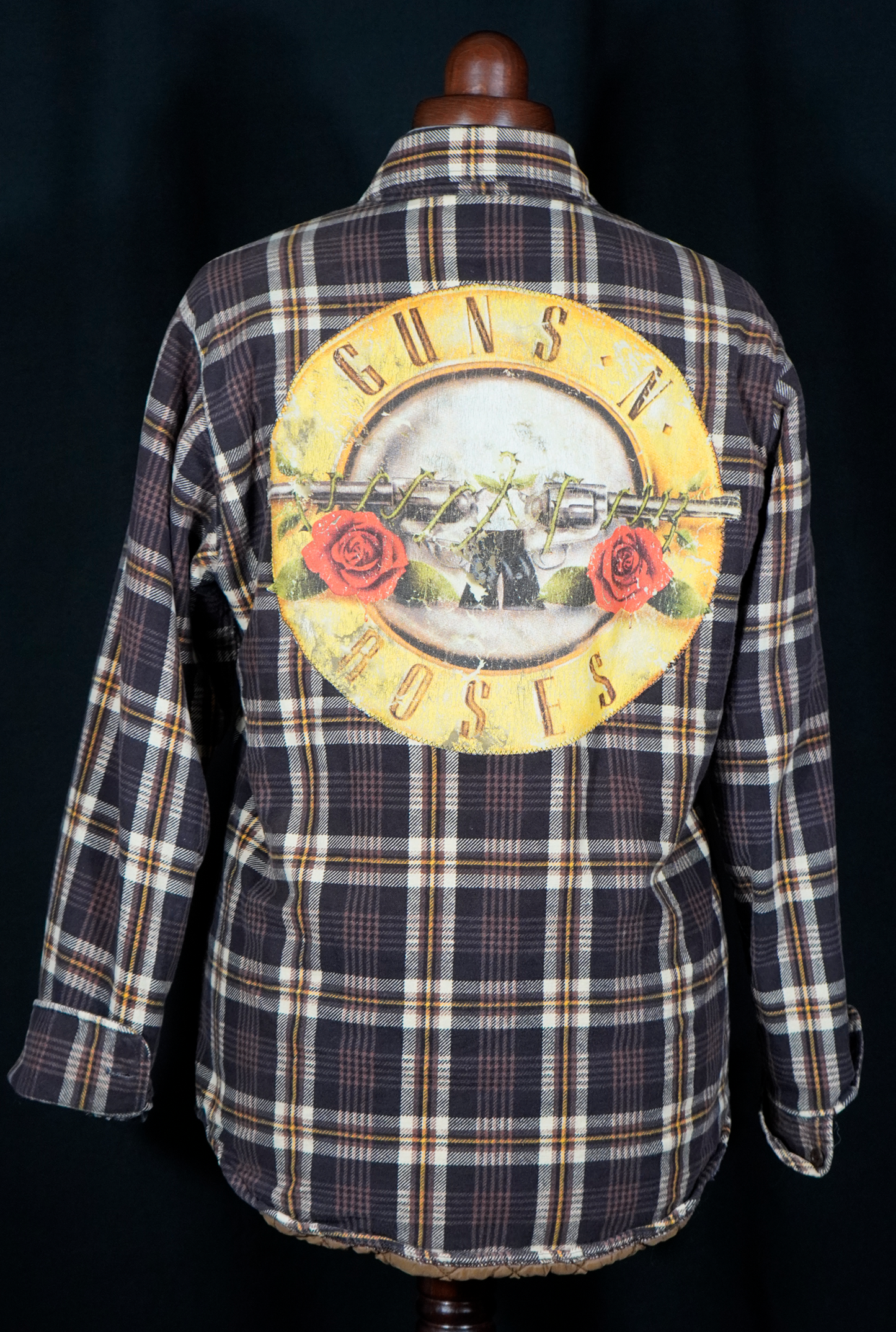 Reworked Flannel Shacket - Guns N Roses
