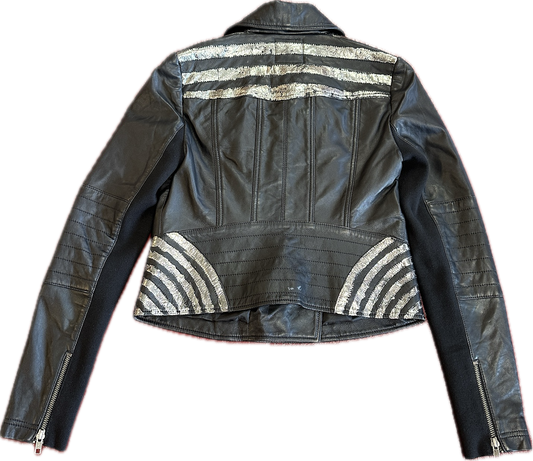 Foiled Leather Jacket