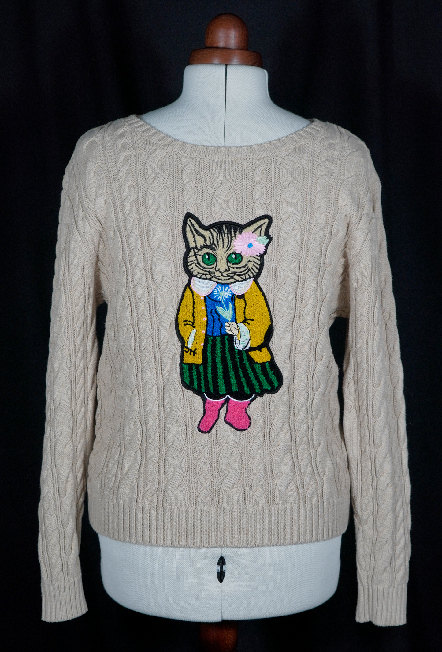 Sweater - Chenille Kitty