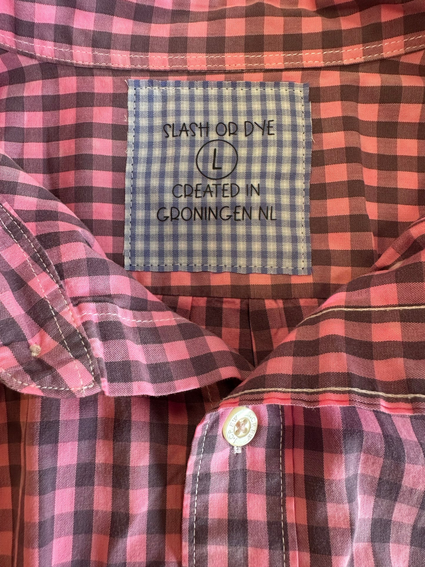 Gingham Button Front Shirt
